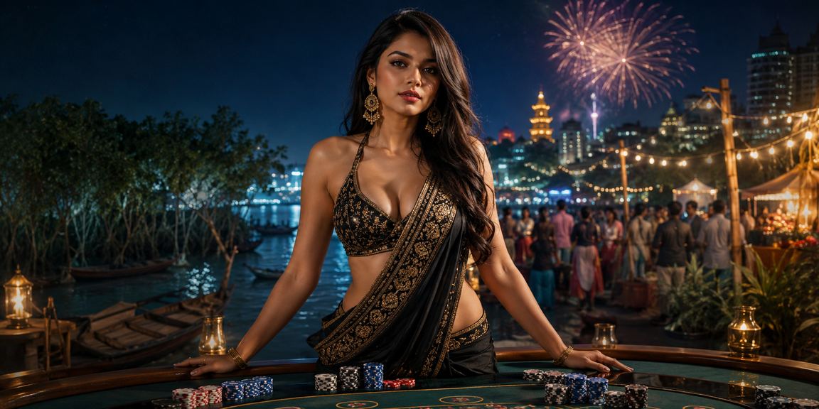 সুন্দরবন এলাকায় সৈকতে বেটিং অভিজ্ঞতার দৃশ্য